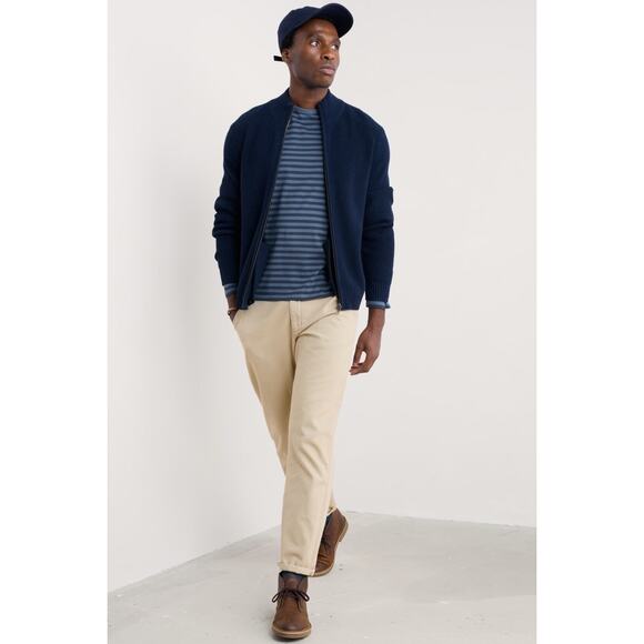 Seasalt Cornwall Men’s Small Sailor Shirt Crew Neck Organic Cotton Striped - Picture 3 of 11